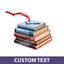 MeMate Personalized Book Ornament, Custom Name and Books Title, Flat Printed Acrylic Ornament Not 3D, Booklovers Ornament, Book Christmas Ornaments Keepsake Decoration for Book Club Family Friends