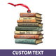 MeMate Personalized Book Ornament, Custom Name and Books Title, Flat Printed Acrylic Ornament Not 3D, Booklovers Ornament, Book Christmas Ornaments Keepsake Decoration for Book Club Family Friends