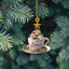 book christmas ornament
