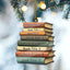 MeMate Personalized Book Ornament, Custom Name and Books Title, Flat Printed Acrylic Ornament Not 3D, Booklovers Ornament, Book Christmas Ornaments Keepsake Decoration for Book Club Family Friends