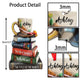 MeMate Custom Name and Books Title, Personalized Book Ornament, Flat Printed Acrylic Ornament Not 3D, Booklovers Ornament, Book Christmas Ornaments Keepsake Decoration for Book Club Family Friends