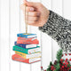 MeMate Personalized Book Ornament, Custom Name and Books Title, Flat Printed Acrylic Ornament Not 3D, Booklovers Ornament, Book Christmas Ornaments Keepsake Decoration for Book Club Family Friends