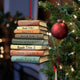 MeMate Personalized Book Ornament, Custom Name and Books Title, Flat Printed Acrylic Ornament Not 3D, Booklovers Ornament, Book Christmas Ornaments Keepsake Decoration for Book Club Family Friends