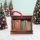 MeMate Personalized Book Ornament, Custom Name and Books Title, Booklovers Ornament, Wooden 2 Layers Book Christmas Ornaments Keepsake Decoration for Book Club Family Friends (02)