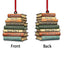MeMate Personalized Book Ornament, Custom Name and Books Title, Flat Printed Acrylic Ornament Not 3D, Booklovers Ornament, Book Christmas Ornaments Keepsake Decoration for Book Club Family Friends
