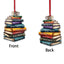 MeMate Custom Name and Books Title, Personalized Book Ornament, Flat Printed Acrylic Ornament Not 3D, Booklovers Ornament, Book Christmas Ornaments Keepsake Decoration for Book Club Family Friends