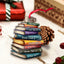 MeMate Custom Name and Books Title, Personalized Book Ornament, Flat Printed Acrylic Ornament Not 3D, Booklovers Ornament, Book Christmas Ornaments Keepsake Decoration for Book Club Family Friends