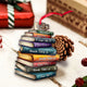 MeMate Custom Name and Books Title, Personalized Book Ornament, Flat Printed Acrylic Ornament Not 3D, Booklovers Ornament, Book Christmas Ornaments Keepsake Decoration for Book Club Family Friends