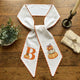 Fall Wreath Sash Bow, Personalized Initial Wreath Sashes 54x5 in, Autumn Wreath Ribbon for Front Door, Monogram Garland Accessories, Farmhouse Door Wreath Decor, Pumpkins Monogram Embroidered Sash