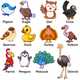 MeMate Custom Baby Puzzle, Personalized Baby Name Puzzle with Birds, Educational Gift for Learning Bird Animal, Unique Baby Gifts
