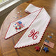 Patriotic Wreath Sash for Front Door, Red White Blue Flowers US Flag Door Wreath Decor, 54x5 in Personalized Initial Wreath Ribbon, Monogram Embroidered Sash for Holiday, 4th of July Wreath Sashes, Housewarming Gifts