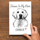 Forever In My Heart Custom Pet Art Photo Desktop Plaque