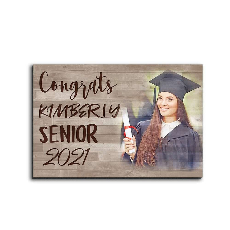 Congrats Senior Personalized Photo Desktop Plaque