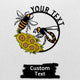 MeMate Personalized Metal Sign Bee, Custom Garden Metal Signs Outdoor Décor, 8" - 24" Garden Signs Metal, Bee Farm Sign, Bee Flowers Garden Signs to Personalize, Shed Shed Sign, Rustic Plaque