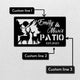 MeMate Metal Outdoor Sign, Backyard Paradise Sign to Personalize, Personalized Backyard Metal Signs Kitchen Decor, Custom Name Outdoor Plaques