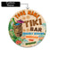 MeMate Custom Tiki Bar Sign – Personalized Wooden Name Sign for Backyard, Patio, Tiki Lounge Decors, Beach Bar, Party Decorations – Rustic Round Printed Wood Signs Wall Hanging Decorative