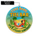 MeMate Custom Tiki Bar Sign – Personalized Wooden Name Sign for Backyard, Patio, Tiki Lounge, Beach Bar, Party Decors – Parrot Tropical Rustic Round Printed Wood Signs Wall Hanging Decorative