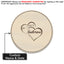 Memate Wedding Guestbook Alternative, Wedding Guest Books Personalized Family Name and Wedding Date, Wooden Wedding Guess Book Sign Board for Signature, Rustic Round Wooden Wedding Sign for Couple