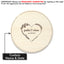 Memate Wedding Guestbook Alternative, Wedding Guest Books Personalized Family Name and Wedding Date, Heart Wooden Wedding Sign Board for Signature, Rustic Round Wooden Wedding Sign