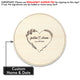 Memate Wedding Guestbook Alternative, Wedding Guest Books Personalized Family Name and Wedding Date, Heart Wooden Wedding Sign Board for Signature, Rustic Round Wooden Wedding Sign