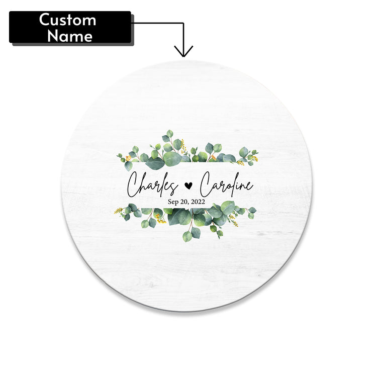 Memate Wedding Guestbook Alternative, Wedding Guest Books Personalized Name Date, Wooden Wedding Sign Board for Signature, Custom Rustic Round Wooden Wedding Signs