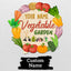 MeMate Vegetable Garden Signs, Personalized Metal Signs, Garden Sign to Personalize, Large Sign for She Shed, Customized Name Wall Art for Garden Outdoor Decor, Personalized Outdoor Plaque