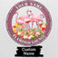 MeMate Flamingo Metal Sign, Outdoor Décor for Backyard, Patio, Pool, Kitchen, Lounge, Personalized Name Outdoor Sign, Pink Metal Sign Housewarming Gift for Family Friend