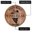 MeMate Personalized Name Wine Cellar Sign fo Home Decor - Wine Sign Custom Printed Wooden Name Sign, Year, Text for Wine Cellar, Man Cave, Housewarming, Newlyweds, Wedding, Wine Lovers Wall Decor