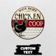 MeMate Chicken Coop Signs, Chicken Coop Signs for Farmhouse Decoration, Metal Signs Outdoor Decor, Hen House Decor, Housewarming Gifts, Farm Signs