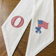 Patriotic Wreath Sash for Front Door, Bow with US Flag Door Wreath Decor, 54x5 in Personalized Initial Wreath Ribbon, Monogram Embroidered Sash for Holiday, 4th of July Wreath Sashes, Housewarming Gifts