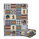 Baby Western Blankets, Cowboy Baby Blankets, Personalized Western Plaid Baby Blankets for Boys Girls, Baby Boy Stuff, Custom Baby Blankets Name Fleece Blankets for Infant Newborn Son Daughter
