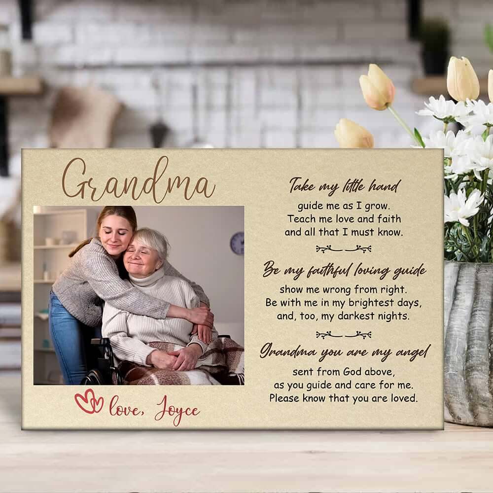 Grandma Love Personalized Photo Desktop Plaque