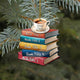 MeMate Personalized Book Ornament, Custom Name and Books Title, Flat Printed Acrylic Ornament Not 3D, Booklovers Ornament, Book Christmas Ornaments Keepsake Decoration for Book Club Family Friends