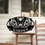 MeMate Personalized Metal Garden Sign for Garden, Custom Name Signs for Garden, Porch, Deck, Love Grows Here Garden Sign
