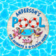 MeMate Pool Signs Outdoor Decor, Personalized Name Wooden Pool Sign, Poolside Decor, It's Always 5 O'Clock Here Swimming Pool Decorations, Flamingo Swim Wood Plaque for Backyards Patio Housewarming