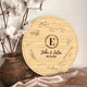 Memate Wedding Guestbook Alternative Personalized, Wedding Guest Books, Custom Wedding Signs Name Date, Wooden Wedding Guess Book Sign Board for Signature, Rustic Round Wedding Book Alternative 03