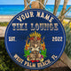 MeMate Tiki Bar Signs Personalized Name Color Wooden Sign Outdoor, Tiki Bar Decor, Customized Tiki Sign, Tiki Lounge Decorations for Wall, Wood Plaque for Backyards Patio Housewarming Gifts