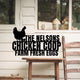 MeMate Chicken Coop Signs, Chicken Coop Signs for Farmhouse Decoration, Metal Signs Outdoor Decor, 8-24 inches Large Metal Sign, Farm Sign, Hen House Decor, Housewarming Gifts