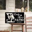 MeMate Metal Outdoor Sign, Backyard Paradise Sign to Personalize, Personalized Backyard Metal Signs Kitchen Decor, Custom Name Outdoor Plaques