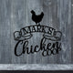 MeMate Personalized Name Sign for Chicken Coops, Chicken Coop Signs for Farmhouse Decoration, Hen House Decor, Metal Signs Outdoor Decor, 8-24 inches Large Metal Sign, Farm Sign, Housewarming Gifts