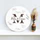 Memate Wedding Guestbook Alternative, Wedding Guest Books Personalized, Custom Wedding Signs Name Date, Wooden Wedding Guess Book Sign Board for Signature, Rustic Round Wedding Book Alternative