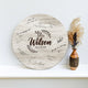 Memate Wedding Guestbook Alternative, Wedding Guest Books Personalized, Wooden Wedding Guess Book Sign Board for Signature, Custom Wedding Signs Name Date, Rustic Round Wooden Wedding Sign