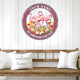 MeMate Flamingo Metal Sign, Outdoor Décor for Backyard, Patio, Pool, Kitchen, Lounge, Personalized Name Outdoor Sign, Pink Metal Sign Housewarming Gift for Family Friend