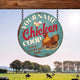 MeMate Chicken Coop Signs, Hen House Decor, Chicken Coop Signs for Farmhouse Decoration, Metal Signs Outdoor Decor, 8-24 inches Large Metal Sign, Farm Sign, Housewarming Gifts