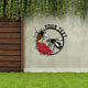 MeMate Personalized Metal Sign Bee, Custom Garden Metal Signs Outdoor Décor, 8" - 24" Garden Signs Metal, Bee Farm Sign, Bee Flowers Garden Signs to Personalize, Shed Shed Sign, Rustic Plaque