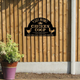 MeMate Chicken Coop Signs, Chicken Metal Sign, Hen House Outdoor Décor, Personalized Name Outdoor Sign, Housewarming Gift for Family Friend
