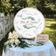 Memate Wedding Guestbook Alternative, Wedding Guest Books Personalized Name and Wedding Date, Wooden Wedding Sign Board for Signature, Custom Rustic Round Wooden Wedding Signs