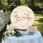 Memate Wedding Guestbook Alternative, Wedding Guest Books Personalized Name Date, Wooden Wedding Sign Board for Signature, Custom Rustic Round Wooden Wedding Signs for Couples