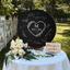 Memate Wedding Guestbook Alternative, Wedding Guest Books Personalized, Custom Signs Family Name Wedding Date for Couple, Wedding Guess Book Sign Board for Signature, Rustic Round Wooden Wedding Book Alternative 01