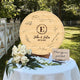 Memate Wedding Guestbook Alternative Personalized, Wedding Guest Books, Custom Wedding Signs Name Date, Wooden Wedding Guess Book Sign Board for Signature, Rustic Round Wedding Book Alternative 03